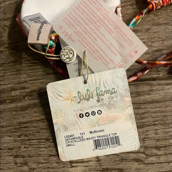 Luli Fama Untamable Crystal Wavy Bikini Top. - Picture 8 of 8